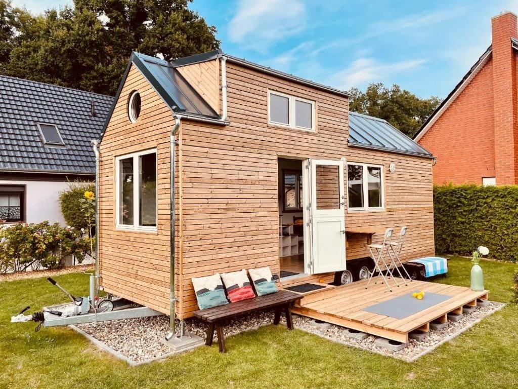 Tiny House Fleesensee Mit Eigenem Garten Und Nur Wenige Meter Vom Seeufer Göhren-Lebbin Dış mekan fotoğraf